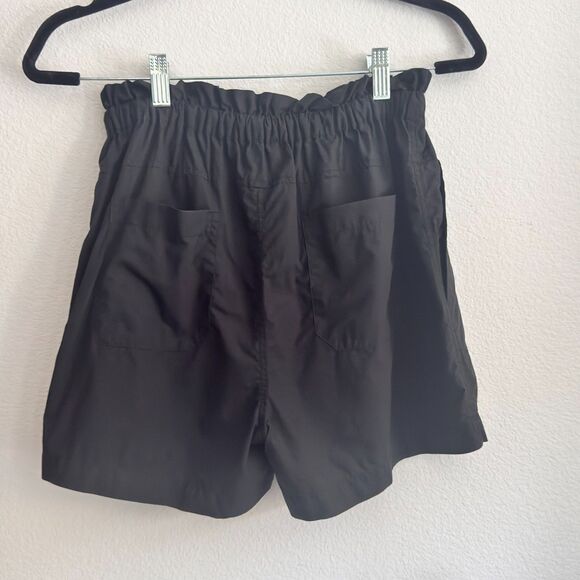 Rails Samara Black Paperbag Waist Shorts Size M – Cotton Tencel Blend Chic - Picture 7 of 8